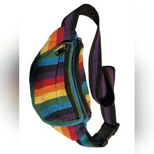 Colorful Rainbow Striped Fany Pack/Crossbody